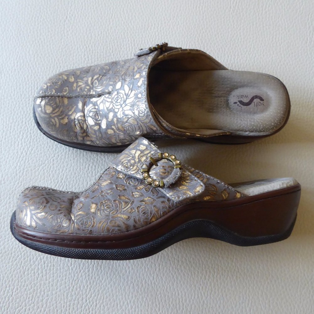 SOFTWALK LEATHER SHOES,SZ 7M